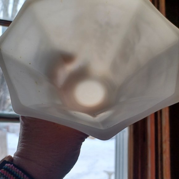 Vintage Milk Glass /Footed /Octagon/ Pedestal Compote - Picture 10 of 13